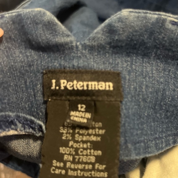 Luxury j Peterman jeans size 12 wide leg oversized flare - Picture 3 of 3